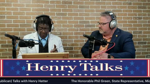 Phil Green, State Representative, Michigan's 67th District Talks with Henry Hatter