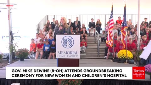 Ohio Gov. Mike DeWine Attends Groundbreaking For New Women & Childrens Hospital
