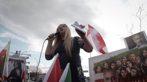 Passionate speech in front of Justin Trudeau office