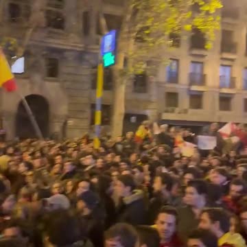 Thousands show up for Anti-Socialism Protest in Madrid, Spain
