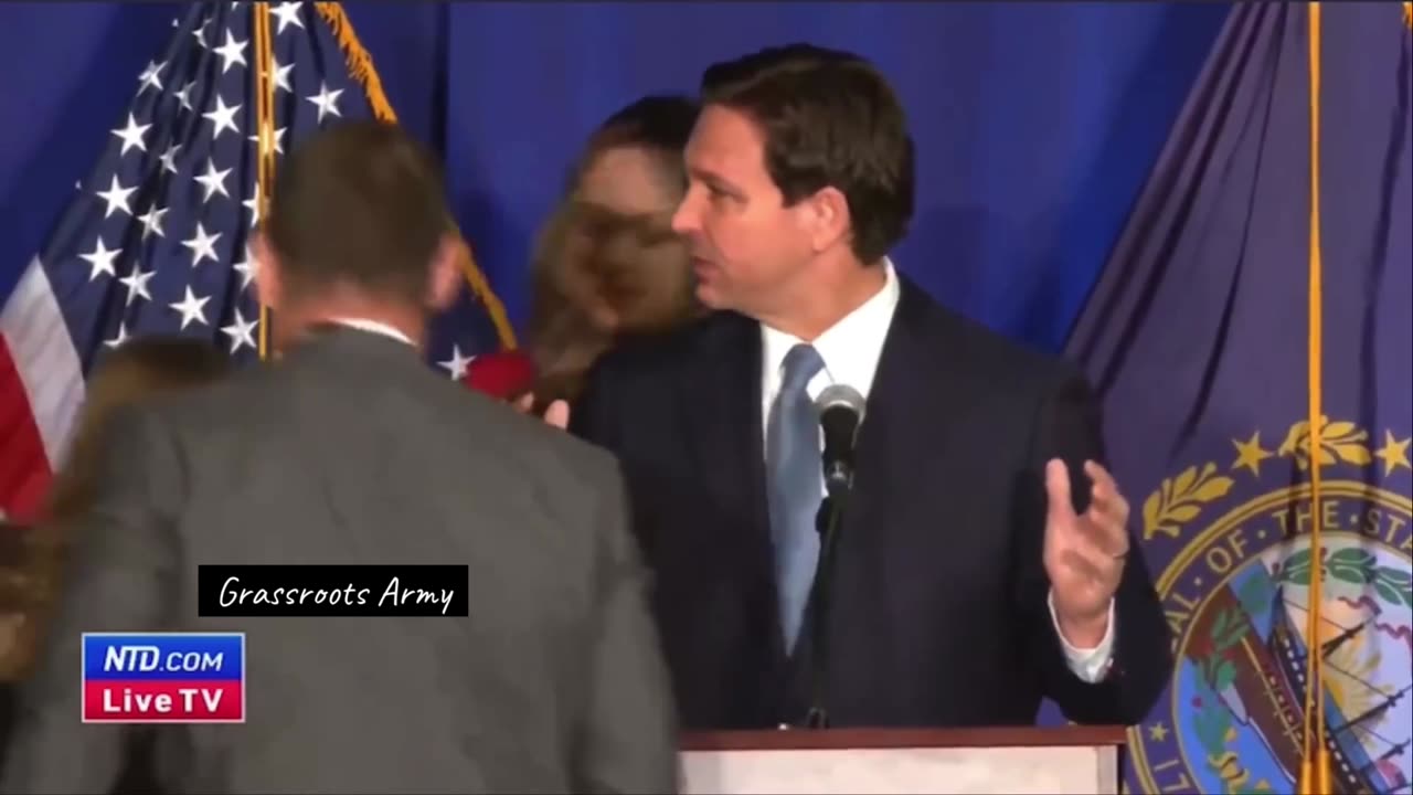 Jews Against DeSantis Interrupt Governor Ron DeSantis Speech In Manchester, New Hampshire