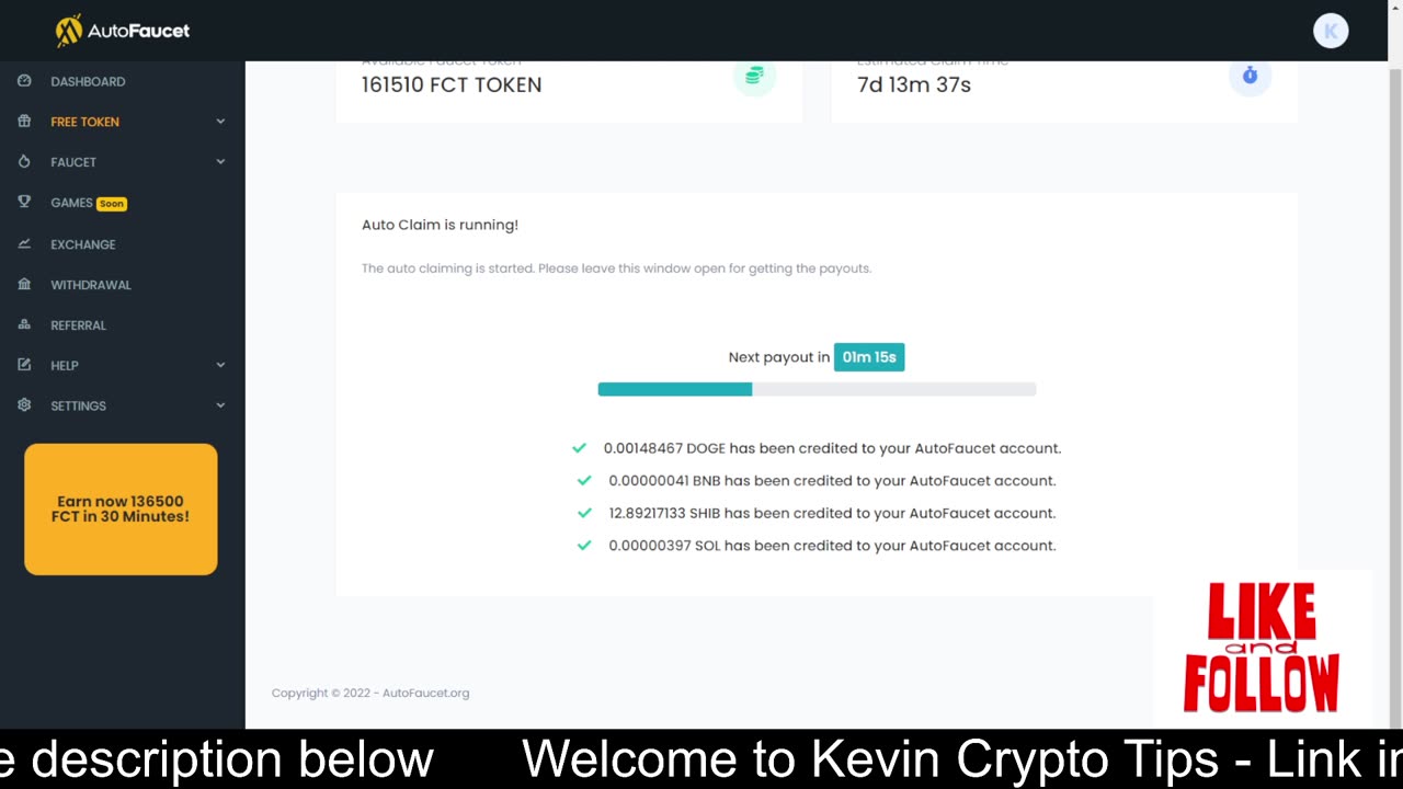 Autofaucet Free Crypto Coins Passive Income
