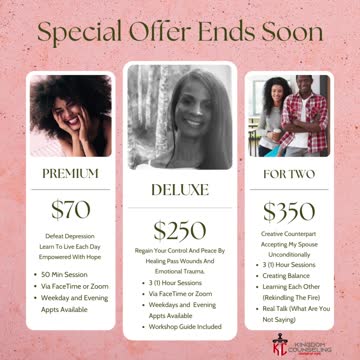 Special Offer For Counseling Session(s)