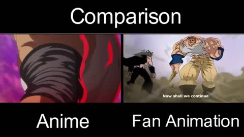 Meliodas VS Escanor Comparison (Anime VS Fan animation)