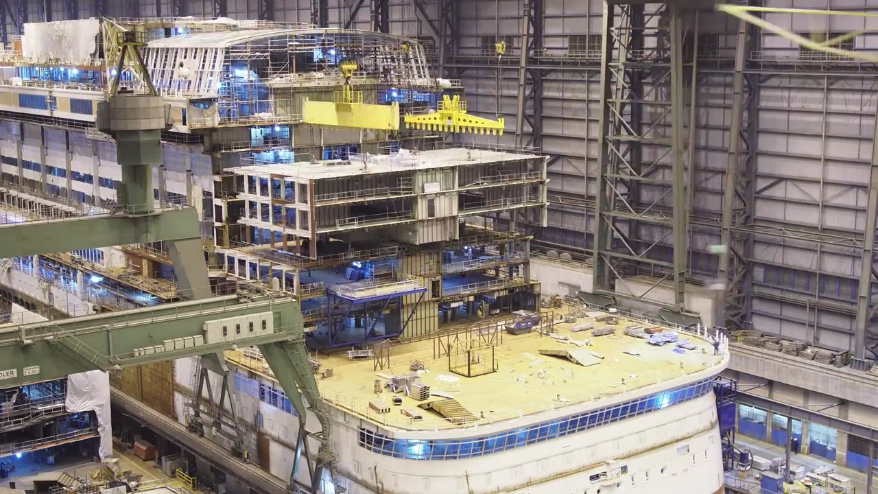 Cinematic Timelapse of LNG Powered AIDAnova Cruise Ship