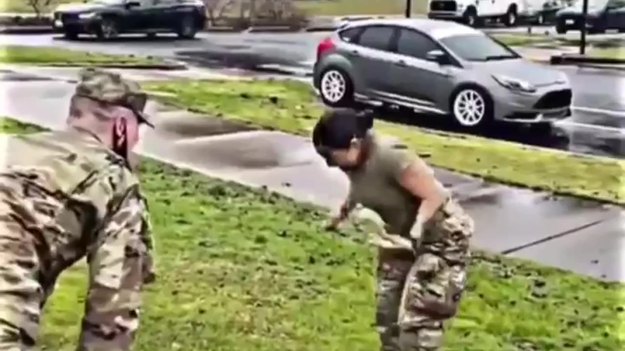 Military vs spray 🥶 | ft:troll face