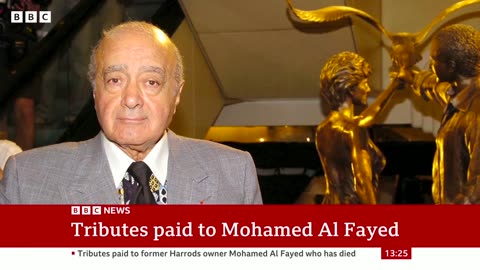 Former Harrods boss Mohamed Al Fayed dies aged 94 - BBC News