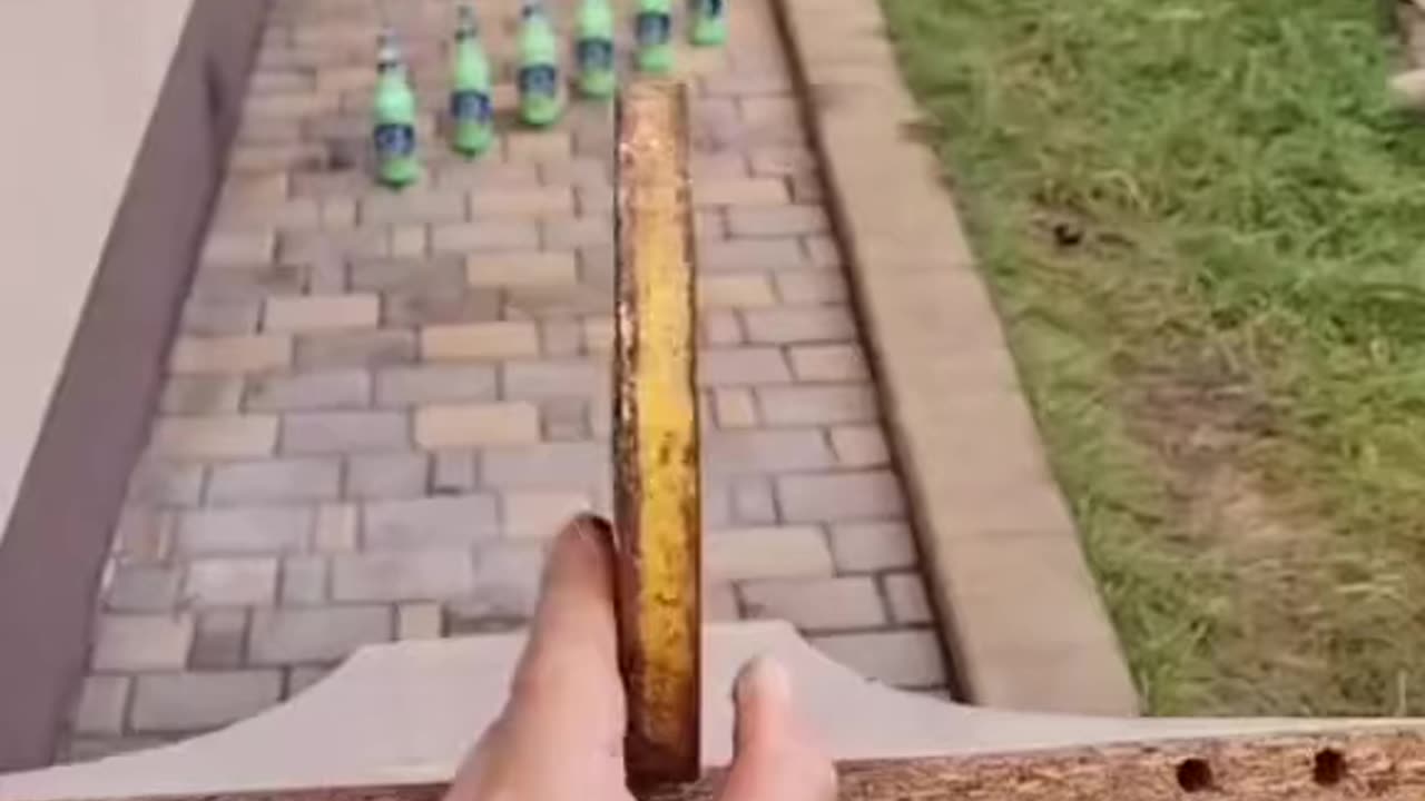 Smashing bottles