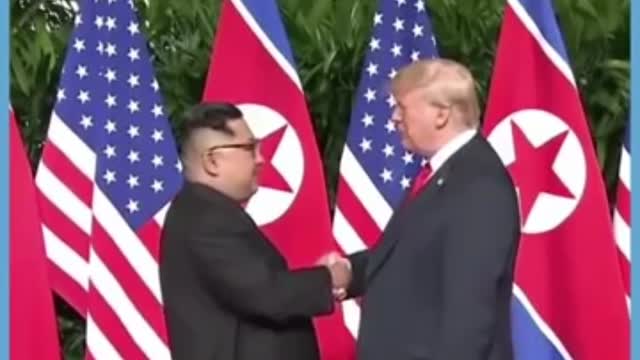 Donald Trump and handshakes.