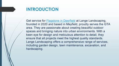 Get service for Flagstone in Deerfield