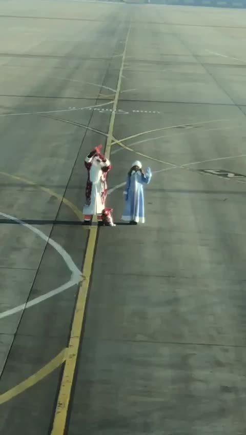 Santa Claus parking attendant