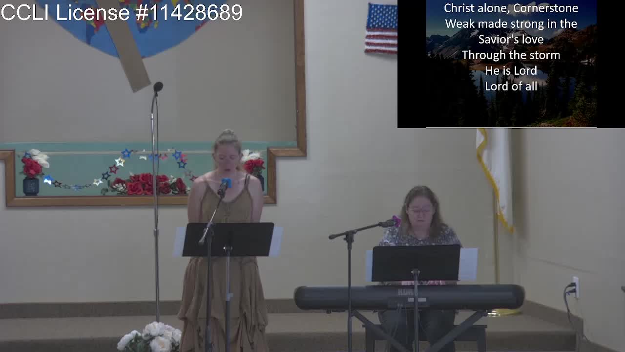 Moose Creek Baptist Church Sing “Cornerstone“ During Service 6-26-2022