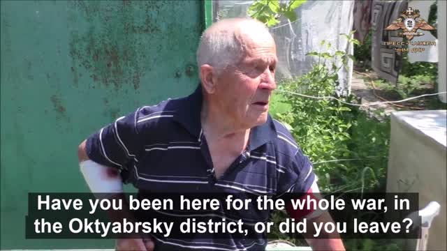 Elderly who lived through WW2 injured in Ukrainian strike in Oktyabrsky