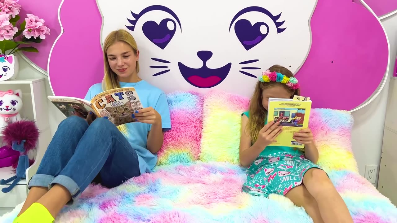 Nastya learns how important it is to read books