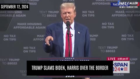 Trump SLAMS Biden, Harris Over the border