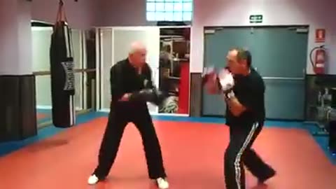 Sparring Bill Superfoot Wallace