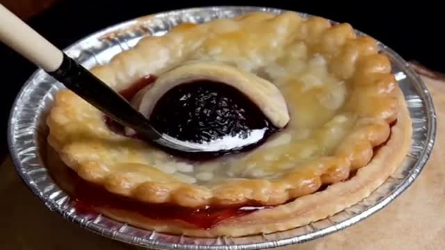 Eye spy with my little eye a delicious cherry pie #halloweentreats #halloween