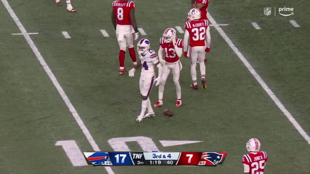 Stefon Diggs having too much fun with the Patriots secondary!