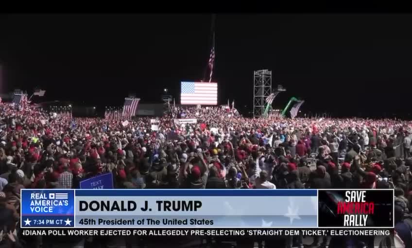 The fake news would never show this crowd This is huge This is massive