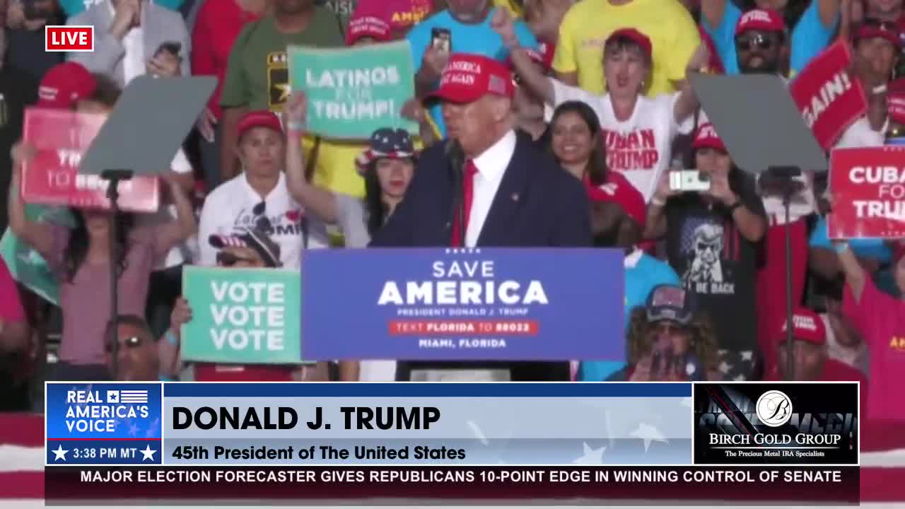 Former President Trump: ’Everybody needs to get out and vote’