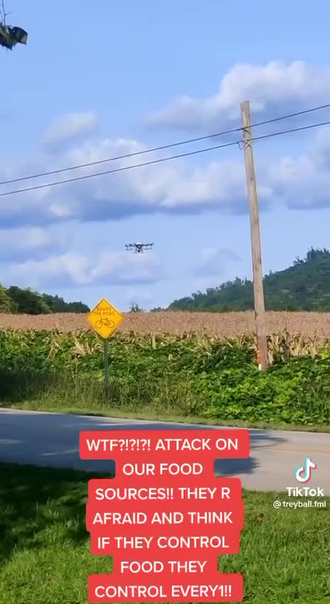 Drone Maliciously Spraying Crops?