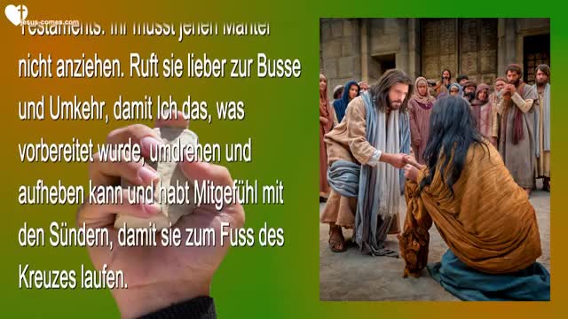 Seid nicht selbstgerecht... Tut Busse für die Schuldigen und richtet nicht ❤️ Liebesbrief von Jesus