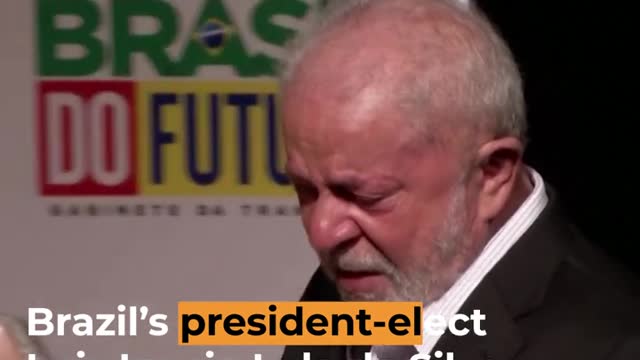 Brazilian President-elect Lula breaks down on stage | Al Jazeera Newsfeed