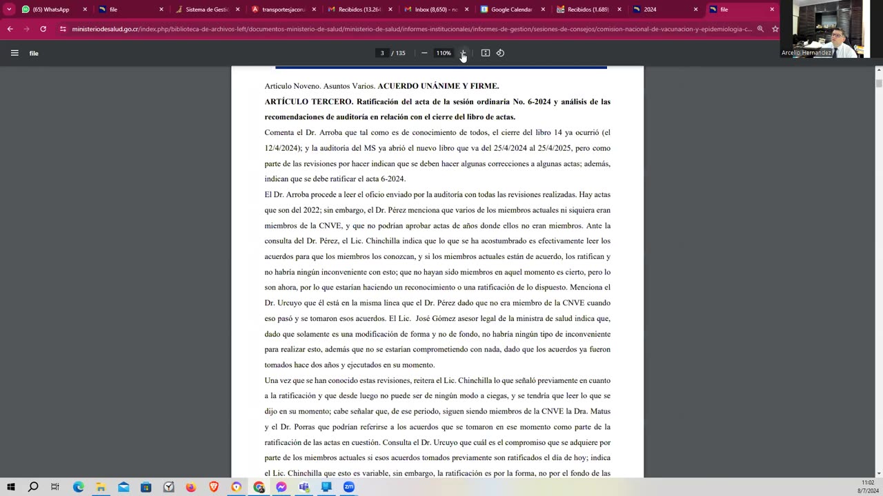 Acta publicada de CNVE deja en evidencia a ministra de Salud Mary Munive