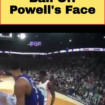 Rudy Gobert Throws Ball Off Powell's Face