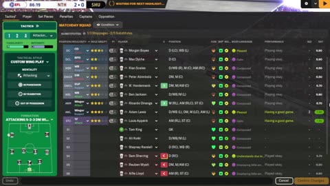 fm24 Road To Prem Northampton #14 Going More Attacking