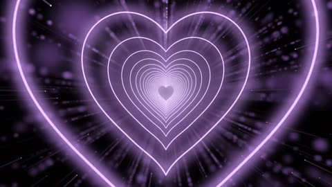 250. Heart Moving Background💜Light Purple Heart Heart