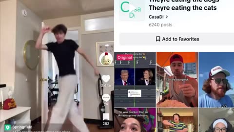 Trump has the culture. Young TikTokers are using Trump’s “They’re eating the dogs, eating the cats”