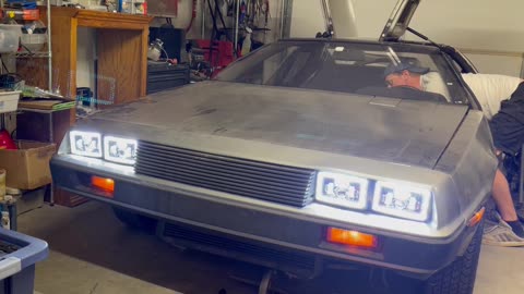 Delorean LED headlight update