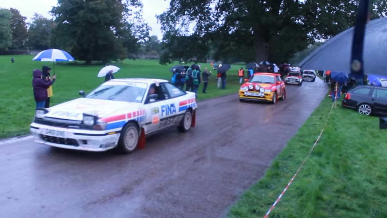 Weston park classic rally festival 2023 - Drive by and engine sounds.