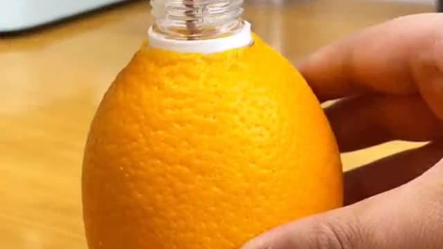 Good idea🍊#foryou #handmade #fruit #DIY #drink #satisfying #foodtiktok #idea #LifeHack #LearnOnTikTo