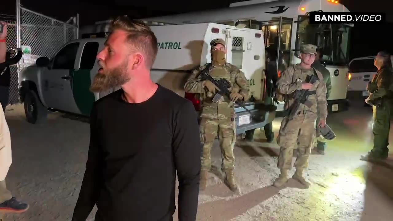 INFOWARS confronts Border Patrol and National Guard for aiding border invasion.