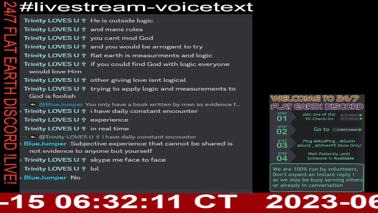 24/7 Flat Earth Discord !LIVE! - 3111 - https://discord.gg/flatearth