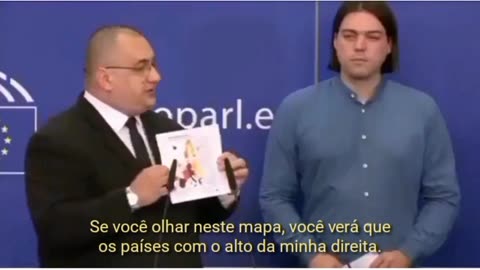 Deputado da UE mostra mapa mostrando que os países com as “taxas de vacinação” mais altas são agora os países com o maior excesso de mortes.