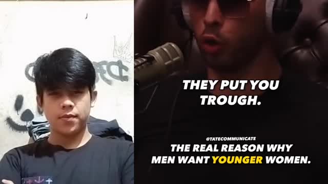 Andrew Tate on why Men should date younger women! #topG