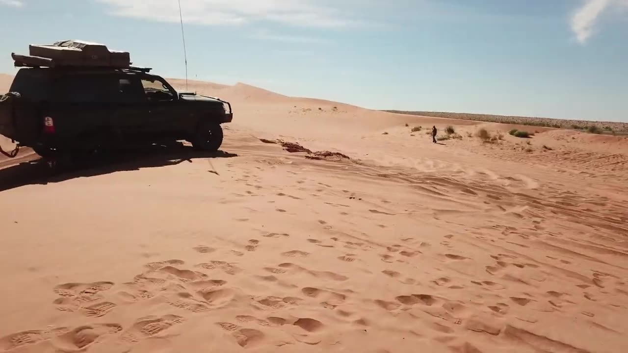 Traveler going up Big Red