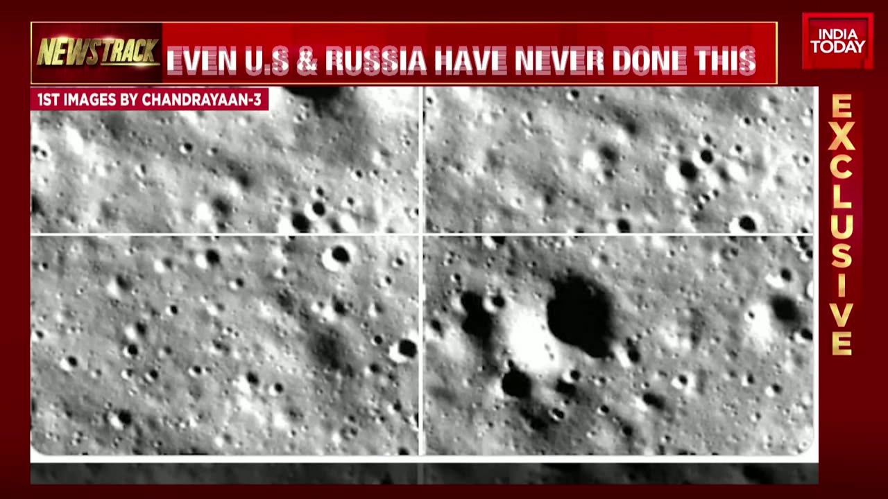 First images of Moon released by Chandrayaan-3 lander Vikram | Picture of Moon | India on Moon