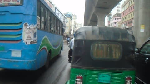 Bangladesh Traffic at office hour during Holy Ramadan