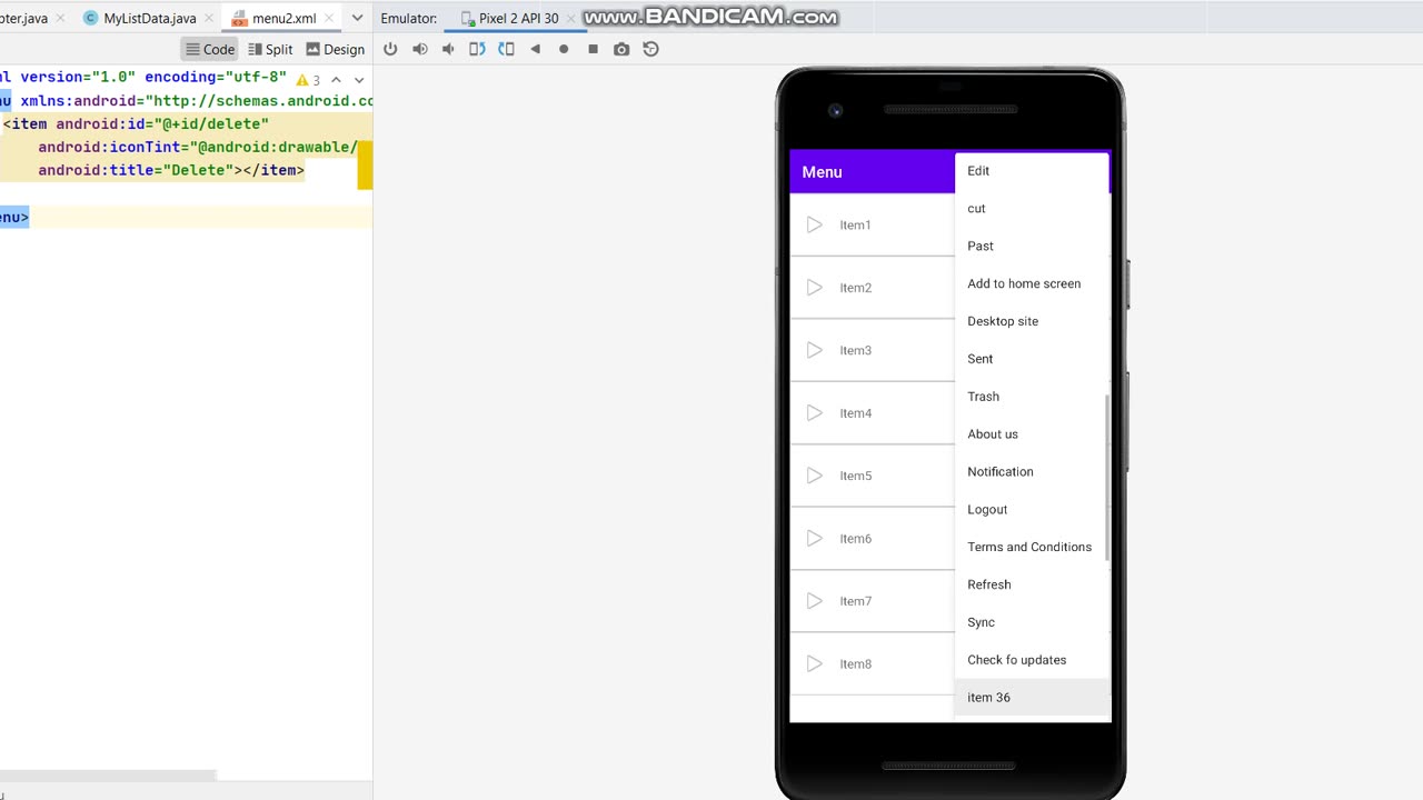 Android Studio mini Project