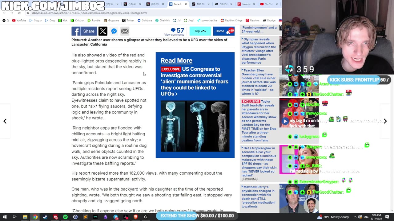 JimboZoomer discusses UFO's and aliens