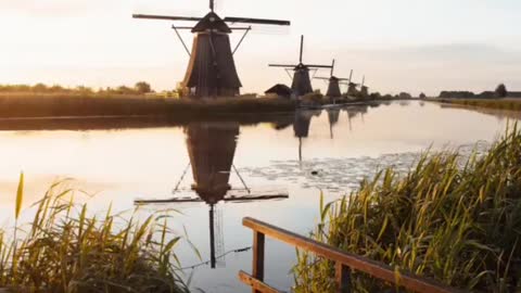 Windmühle in den Niederlande 🇳🇱 .