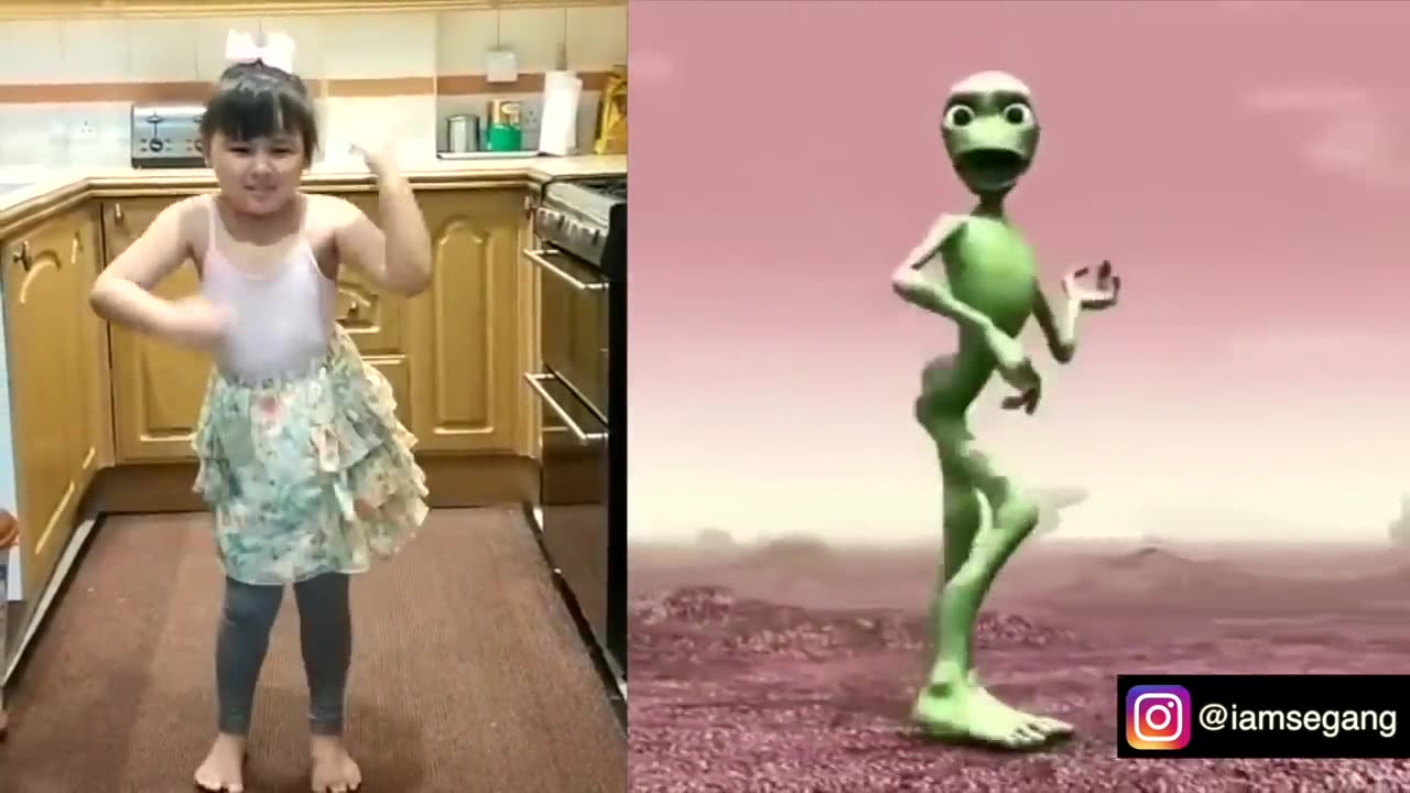 Nepalese cute family vs alien part'1 Dame tu cosita Dance cahalleange 2023