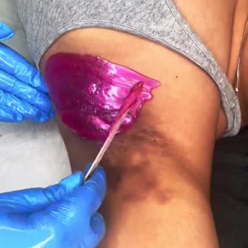 Underarm Waxing with Sexy Smooth Tickled Pink Hard Wax | @sageskinesthetics