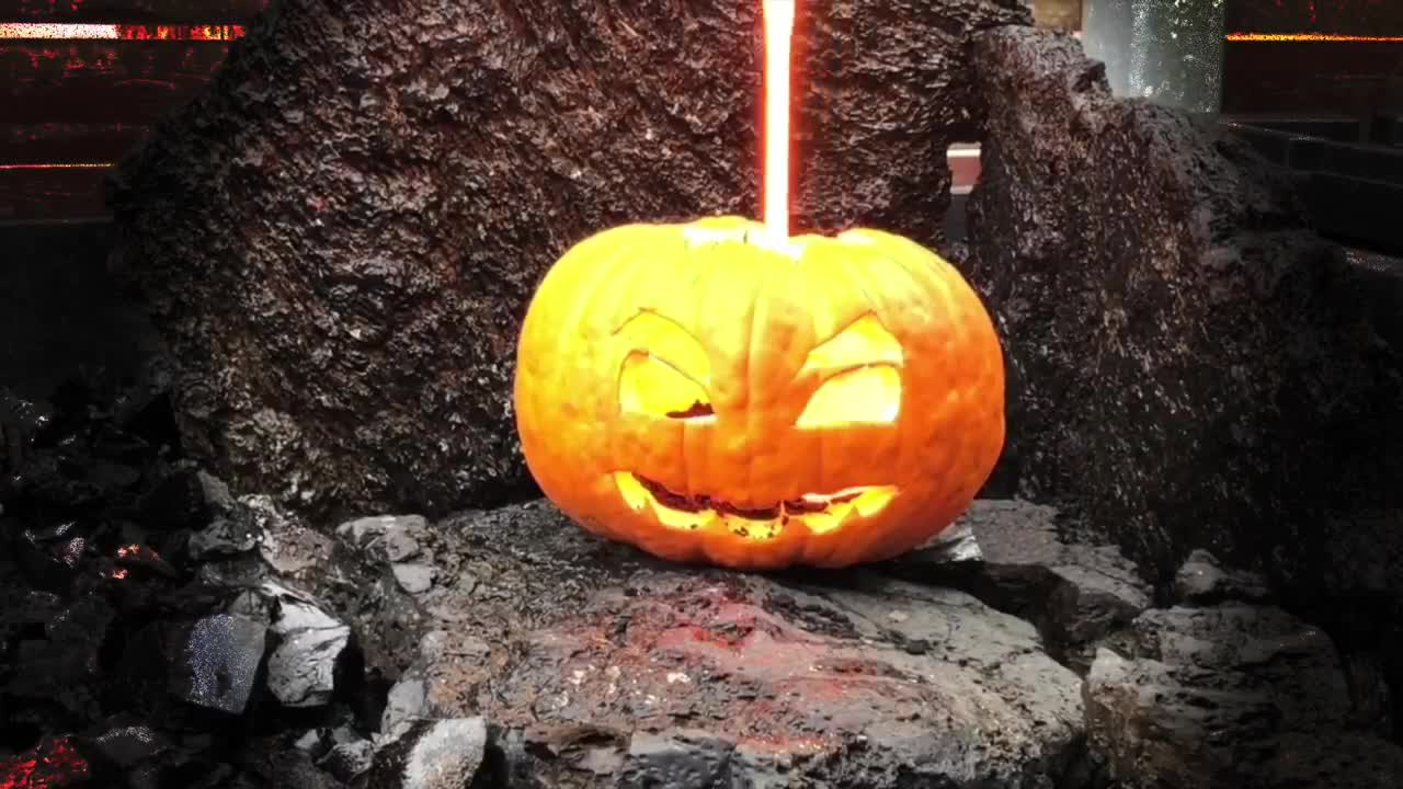 Happy Halloween! Lava vs. Pumpkin - The Most Epic Halloween Video