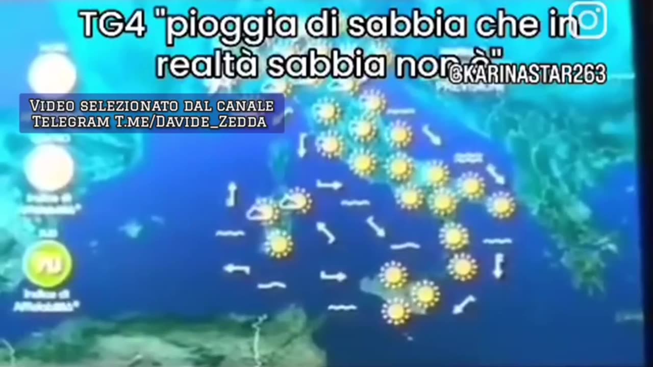 Da stamani la nube tossica chiamata furbamente nube di sabbia del Sahara..