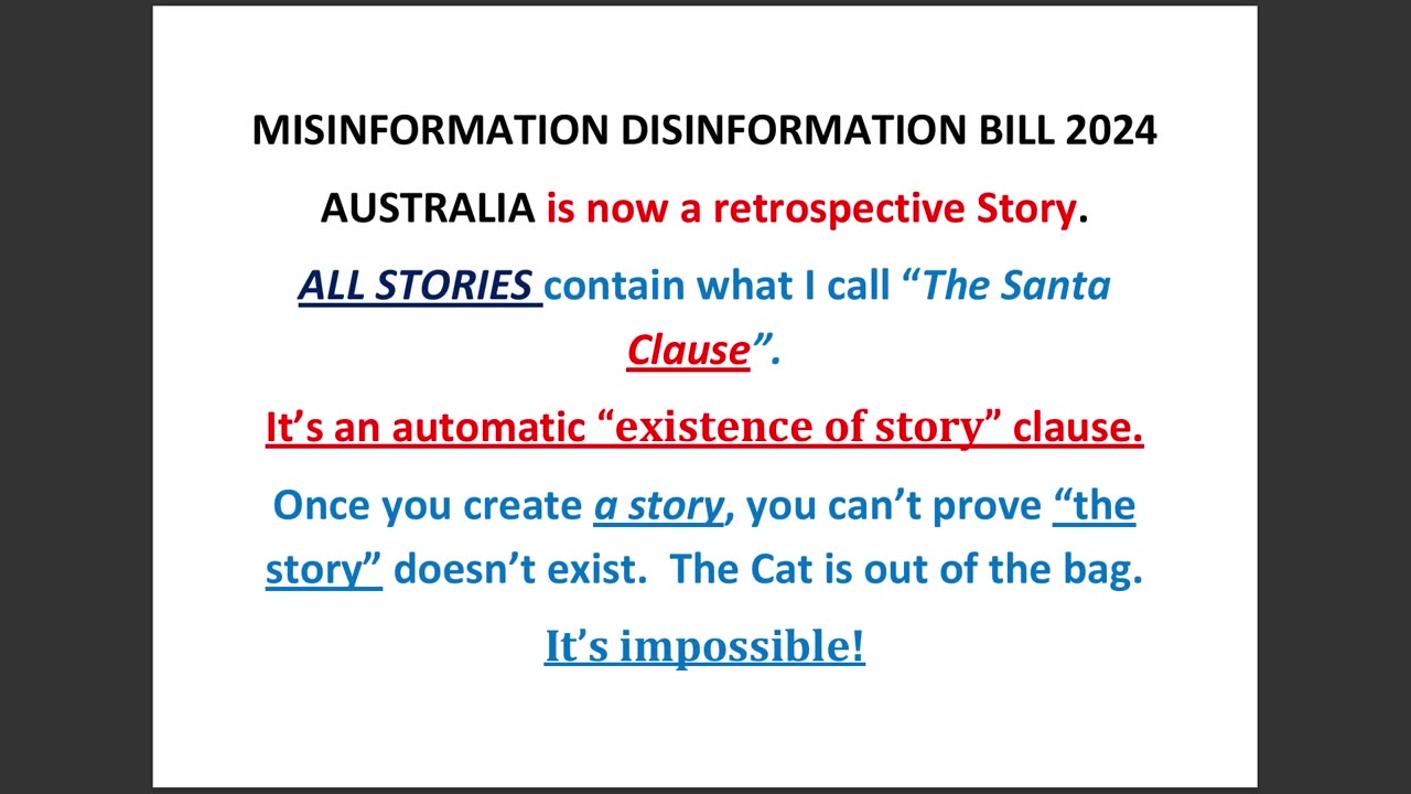 A Misinformation Bill REVELATION - (read more in the description)